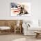 Stupell Industries Patriotic Dog with Flag Canvas Wall Art